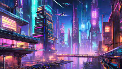 Obraz premium view of the city