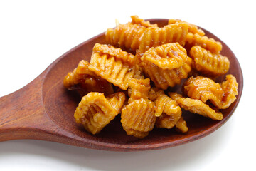 Klong Klang Krob, Thai caramelized crisps sweet dessert