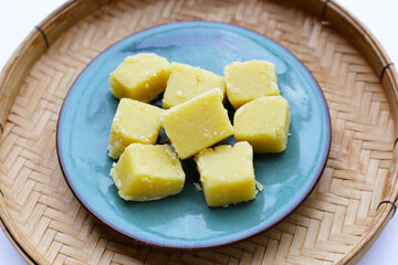 Mung bean cake. Thai Desserts.