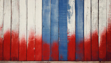 americana rustic red white blue wood faded background wall textured