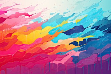 brushstorke paints colorful background wallpaper illustration