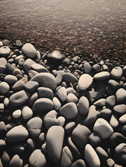 Fototapeta na wymiar Stones on the beach