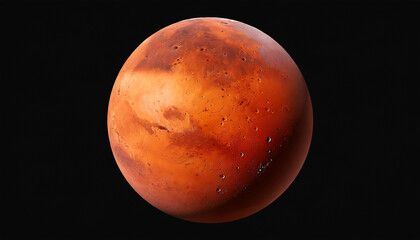 mars planet isolated on transparent background