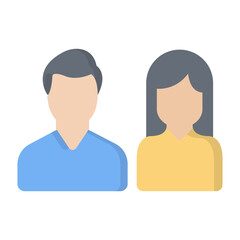 Fototapeta premium Colleague Flat Icon