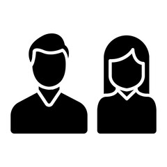 Colleague Glyph Icon