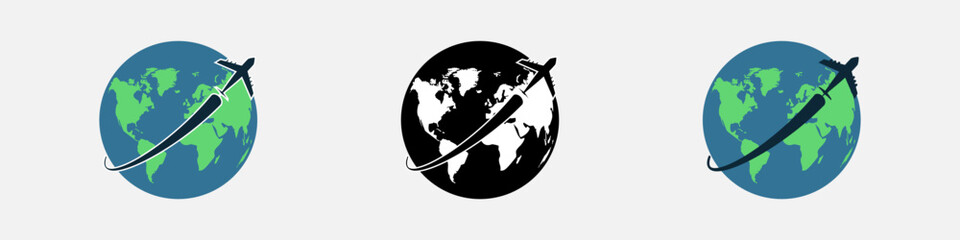 Plane and planet earth