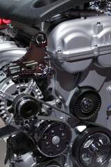 Combustible engine, close up view
