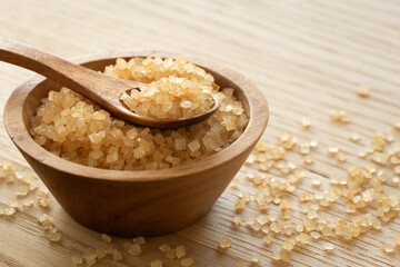 ザラメ　中ザラ糖　茶色い砂糖