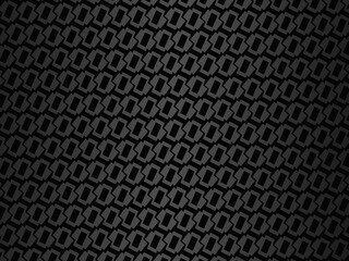 Black metal texture steel background. Luxurious steel ornament. Perforated metal sheet.