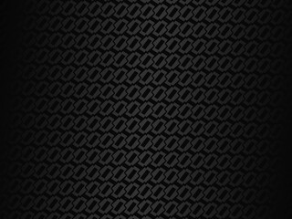 Black metal texture steel background. Luxurious steel ornament. Perforated metal sheet.