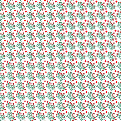  Free vector floral seamless pattern .