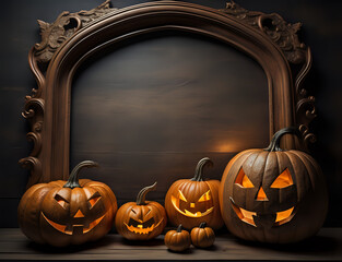 a group of carved pumpkins halloween celebration