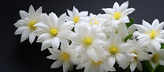 Fototapeta premium Beautiful small white flowers