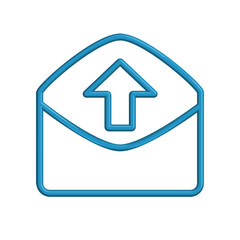 Mail icon. email icon. E-mail icon. Envelope illustration 3D design
