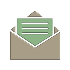 Mail icon. email icon. E-mail icon. Envelope illustration 3D design