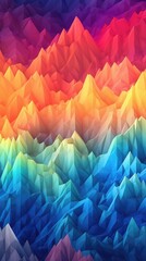 A colorful fantasy landscape with mountains and a planet. Created with Generative AI tools.