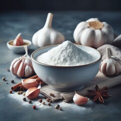ingredients for baking food background for social media