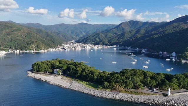 戸田港、日本のドローン映像、静岡県沼津市