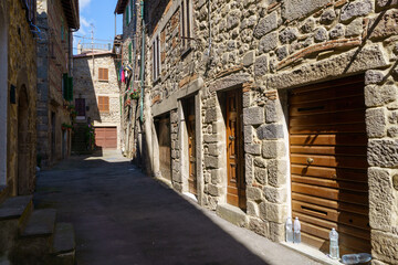 Fototapeta premium Abbadia San Salvatore, historic town in Tuscany