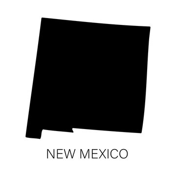 New Mexico state map silhouette icon