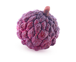 Custard apple or Sugar apple fruit isolated on transparent.