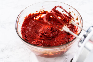Red Velvet Cupcakes with White Chocolate Ganache Frosting
