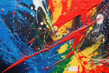 detail of airbrush with splattered paint around