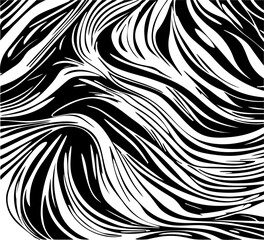 abstract pattern of tangle wavy hair - obrazy, fototapety, plakaty
