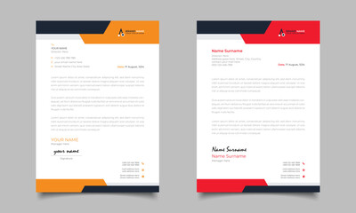 Professional And Modern Letterhead Design Business Letterhead Template Design
