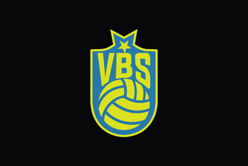 Volleyball Logo Badge - Sports logo