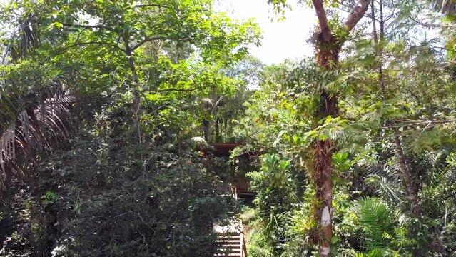 Aerial shots of Quibdo, capital of the department of Choco in Colombia, its landscapes and nature.