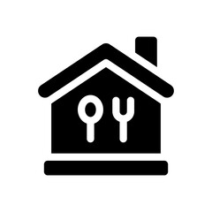 dining room glyph icon