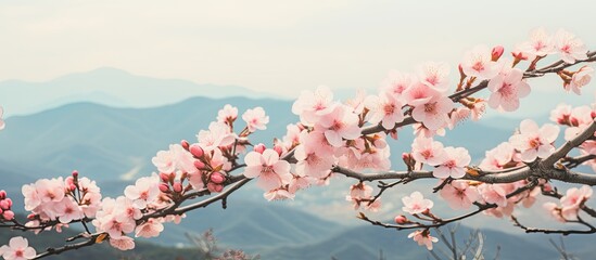 Korea is home to blooming flowers - obrazy, fototapety, plakaty