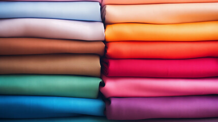 pile of colorful fabrics