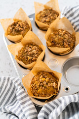 Banana oatmeal muffins