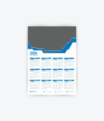 1 page calendar 2024