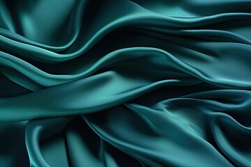 Obraz premium elegant silk green blue background
