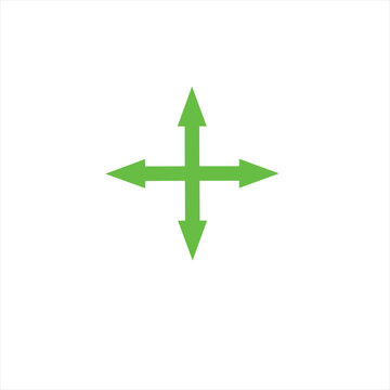 vector image of a green arrow