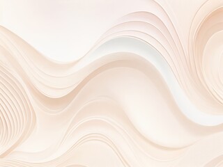 Abstract white waves on a white background