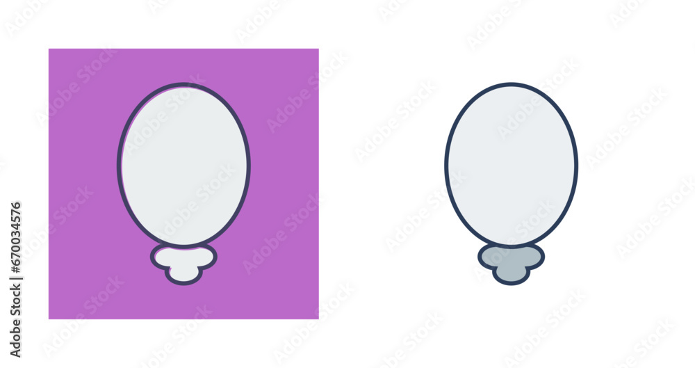 Sticker mirrors vector icon