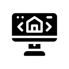 computer glyph icon