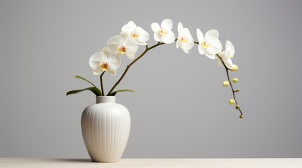 Beautiful Orchids White Vase, Background Image, Valentine Background Images, Hd