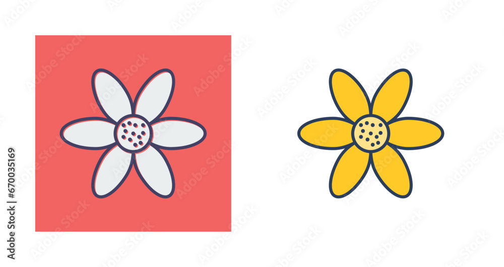 Poster Daisy Vector Icon