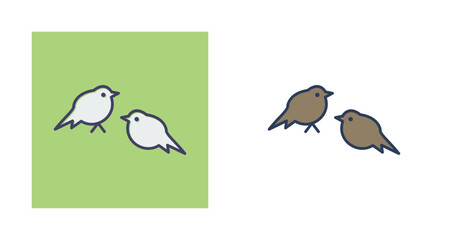 Little Birds Vector Icon