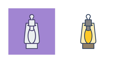 Fototapeta premium Oil Lamp Vector Icon