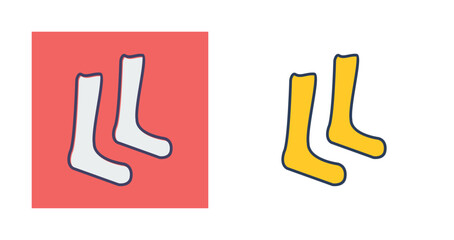 Pair of Socks Vector Icon