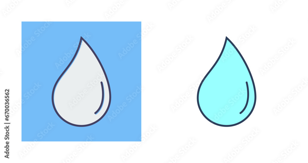 Wall mural Water Droplet Vector Icon