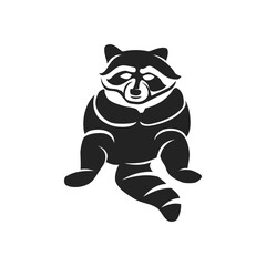 raccoon logo template Isolated. Brand Identity. Icon Abstract Vector graphic