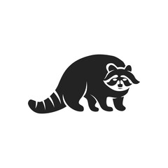 raccoon logo template Isolated. Brand Identity. Icon Abstract Vector graphic