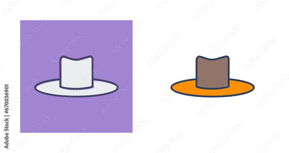 Poster hat vector icon